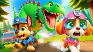 CHASE x SKYE Lost In Dinosaur Jungle?!! | Paw Patrol Ultimate Rescue | Full Episodes | Rainbow 3