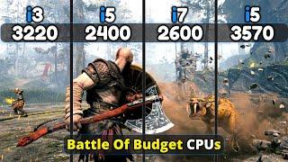 Intel Core I3 3220 vs I5 2400 vs I7 2600 vs I5 3570 | Battle Of Low Budget CPUs!