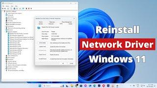 How to Reinstall a Network Adapter Driver in Windows 11