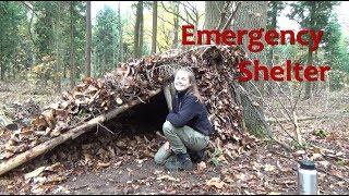Emergency Overnight Bushcraft Shelter