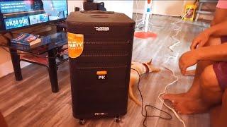 The Platinum Karaoke PK-10 Version 1.4 Built-in Karaoke Trolley Speaker + UNBOXING