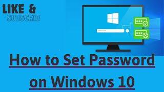 How to Set Password on Windows 10