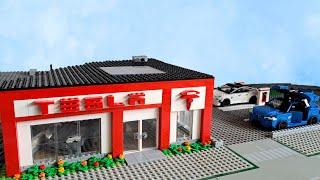 Building a LEGO Tesla dealership