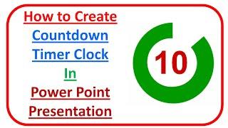 Countdown Timer Clock using Power Point
