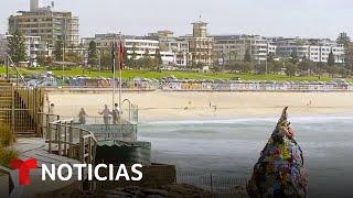 Crean arte con basura de la playa para hacer conciencia | Noticias Telemundo