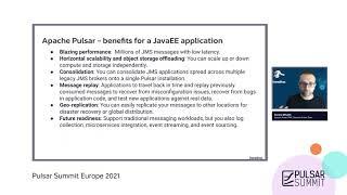 Using the JMS 2.0 API with Apache Pulsar - Pulsar EU Summit 2021