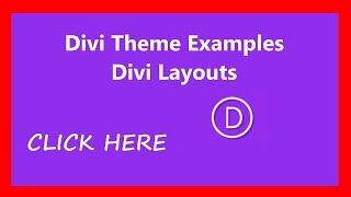 Divi Theme Examples and Divi Layouts made with the Divi Builder