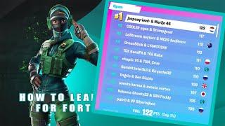 HOW TO SET LEADERBOARD FOR YOUR FORTNITE TOURNAMENTS - TUTORIAL