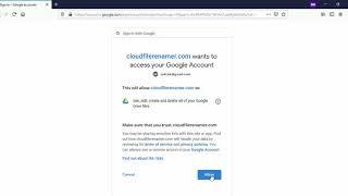 Cloud File Renamer OAuth Verification Google Drive