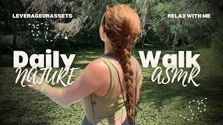 Walking through the Woods Barefoot | ASMR 4k Virtual Hike Nature Sounds Tropical Forest | No Talking