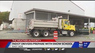 Plow drivers prepare for winter with INDOT snow school