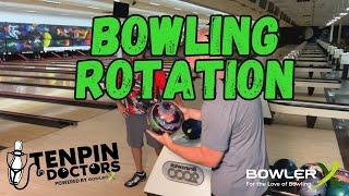 Master the bowling release and learn when/why to use more/less rotation