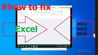 How to fix Microsoft Excel opening a blank grey screen - 2013 - 2016 - 2019