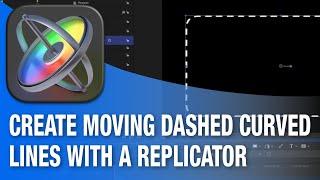 Create animated dashed lines on curves in Apple Motion