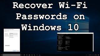 Find Saved Wi-Fi Passwords in Windows 10