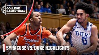 GETTING IT DONE  Syracuse Orange vs. Duke Blue Devils | Full Game Highlights