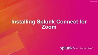 Getting Zoom Data into Splunk