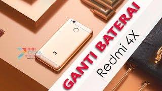 7 Menit Cara Mudah Mengganti Baterai Xiaomi Redmi 4X Khusus Pemula: LCD nya Sampe Ngangkat - BM47