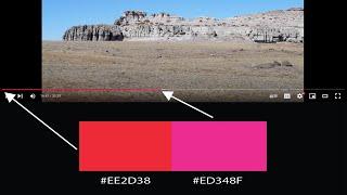 The youtube progress bar is pink now