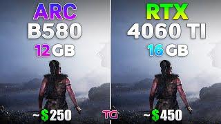 ARC B580 12GB vs RTX 4060 Ti 16GB - Test in 10 Games | 1440p