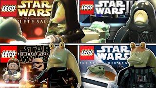 DARTH JAR JAR Evolution in Lego Star Wars Videogames!