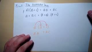 Laws of Boolean Algebra (Distributive laws)