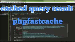 Cache Query Result Database PHP Using PhpFastCache.com