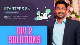 Codechef Starters 84 solutions l Hindi l