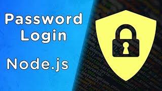 Build Node.js User Authentication - Password Login