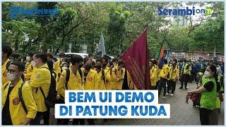 BEM UI Lakukan Aksi Demo di Kawasan Patung Kuda, Jakarta, Tuntut 7 Hal Kepada Pemerintah