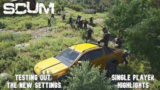 Scum v0.95 - Testing out the settings - Single Player Highlights