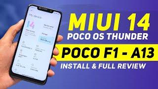 POCO OS 14.0.5 Stable - Thunder - POCO F1 - Android 13 - MIUI 14 Xiaomi EU - Install & Full Review