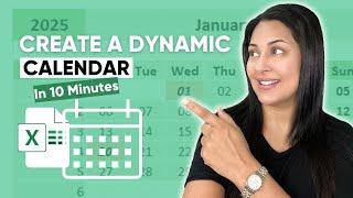 Create a 2025 Excel Calendar  in Just 10 Minutes!