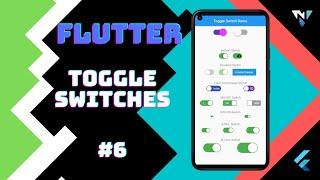 @Google #Flutter Tutorial for Beginners #6: Fun with Toggle Switch in Flutter