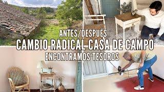 ANTES Y DESPUÉS  RENOVACIÓN SUELO de la casa  ENCONTRAMOS TESOROS  Hacemos BÓVEDA  ZARA HOME 