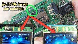 f120b insert sim solution||jio phone||lyf f120b sim not working