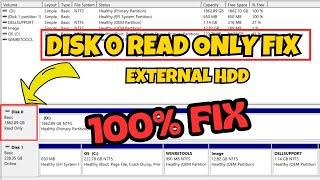 Disk 0 Read only Fix External hard disk read only