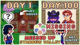 I played 100 days of MESSED UP Stardew Valley  - Archipelago Randomizer Mod [FULL FIRST YEAR]