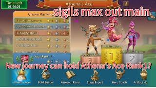 Main Sigils Research Maxed || New Account won Athena Challence Rank-1 || Lords Mobile