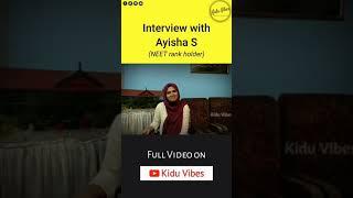 Interview with Ayisha S | Kidu Vibes #Short