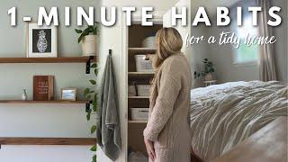 ONE-MINUTE Habits For A Tidy & Clutter-Free Home (+15 Ideas!)