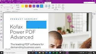 Kofax Power PDF Advanced v 3.1 Comments Section Highlights