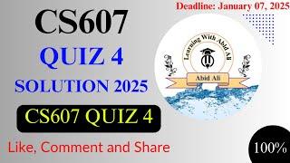 CS607 Quiz 4