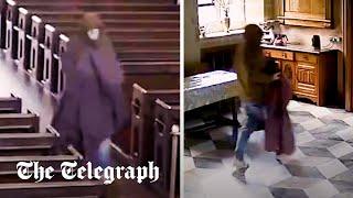 Thief caught on CCTV stealing brass eagle from church lectern