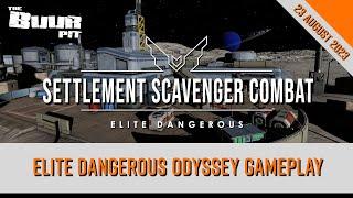 Settlement Scavenger Combat Gameplay : Elite Dangerous: Odyssey