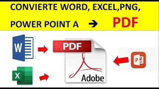 Como CONVERTIR un Archivo (Word, excel, power point) A PDF | Fácil 2025