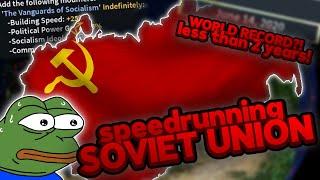 *WORLD RECORD TIME?!* Speedrunning Soviet Union! (Rise of Nations Roblox)