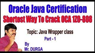 Java tutorials || Java Wrapper class  Part - 1|| by Durga Sir