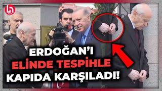 Devlet Bahçeli, Erdoğan'ı elinde tespihle kapıda bekledi! Sinan Ateş davasından sonra ilk görüşme!