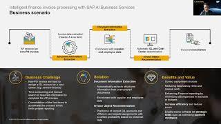 Intelligent finance invoice processing with SAP AI Business Services